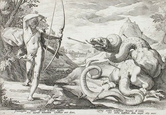 Apollo_Killing_the_Python Hendrik Goltzius